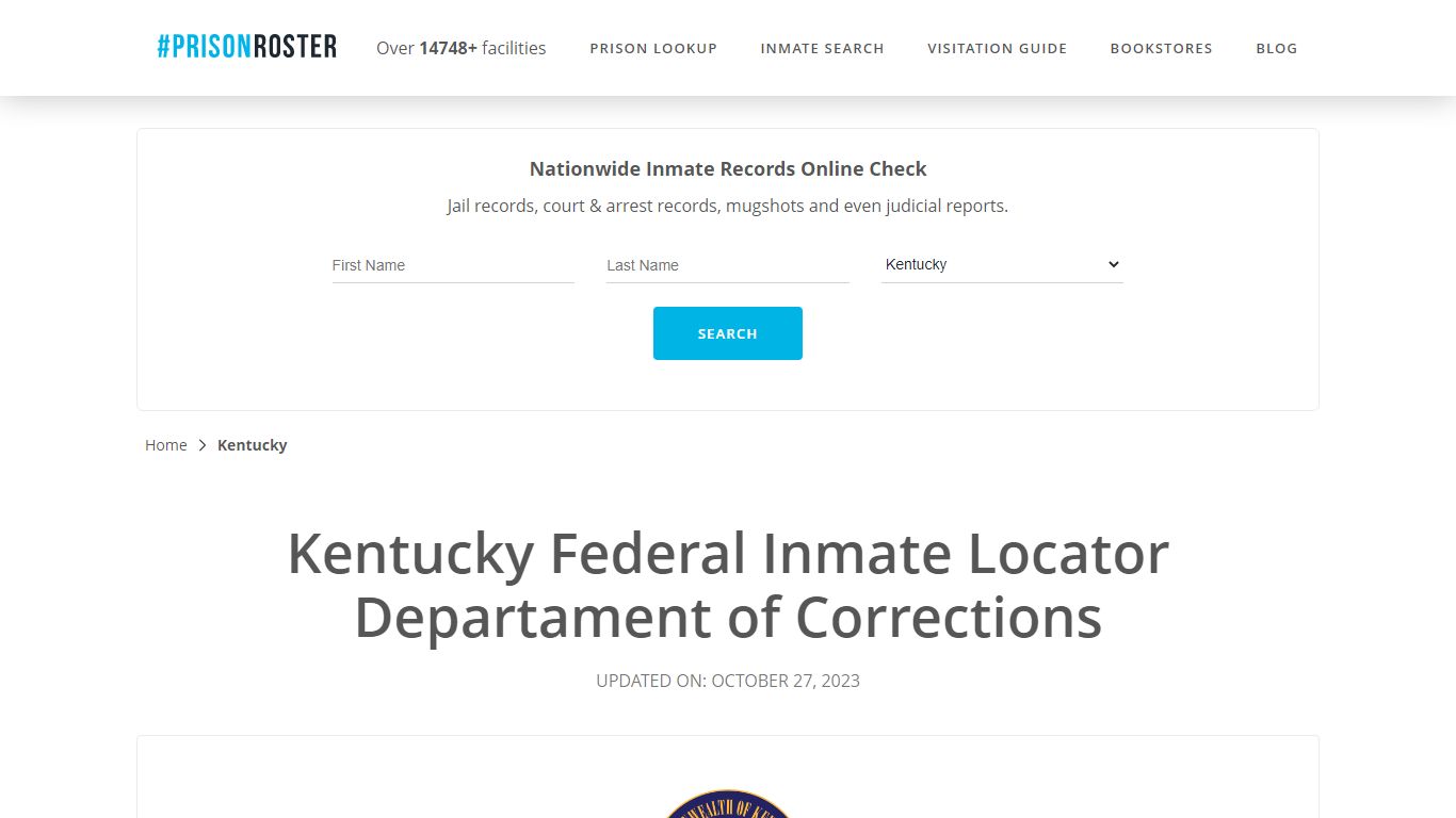 Kentucky Federal Inmate Search - Prisonroster
